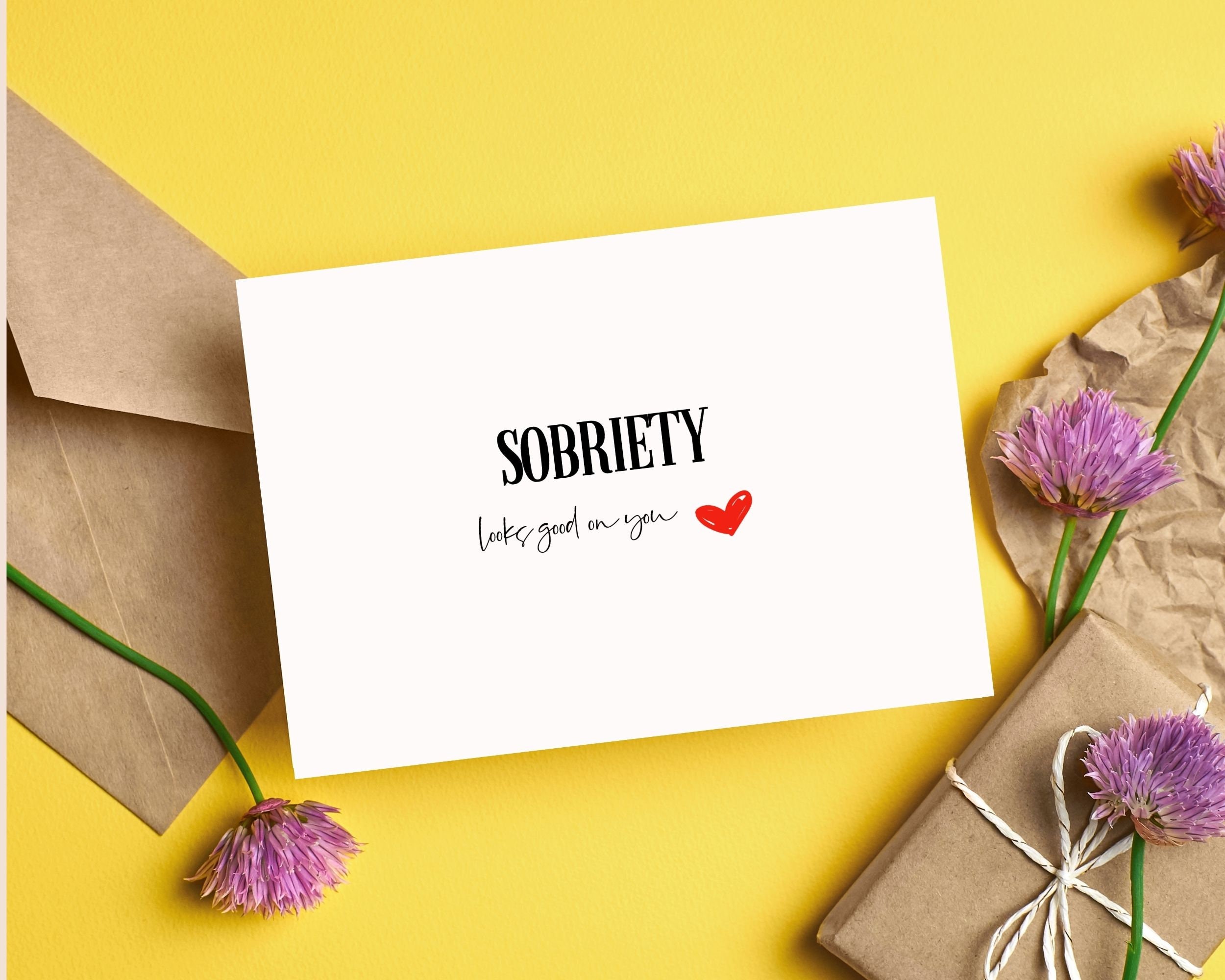 Printable Sobriety Card, Digital Valentines Card, Sobriety Anniversary ...