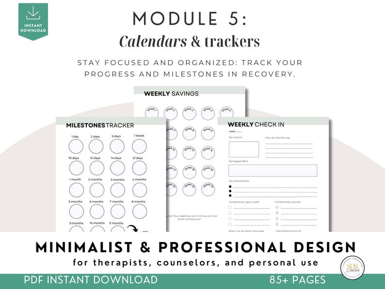 Addiction Recovery Workbook: 85 Worksheets and Trackers, Coping Skills, Relapse Prevention & Sobriety Journal PDF image 15