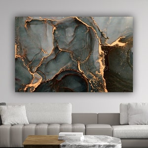 marble Canvas Decor, Modern Artwork, Marble Wall Art Canvas, gold and grey Canvas Print, Luxury Wall Decor, Abstract Canvas