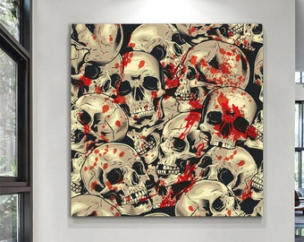 Schedeldoek, skeletkunst, schedelschildering