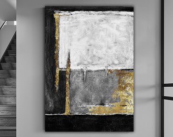 abstract canvas painting, modern abstract wall decor,