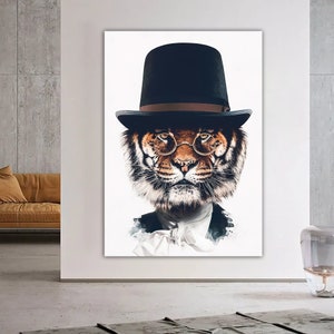 Lion Man  Canvas, Lion Wall Art, Lion Canvas, Lion Wall Decor, Animal Wall Art, Animal Canvas, Lion Photo, Lion Print,