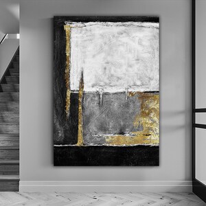 abstract canvas painting, modern abstract wall decor,