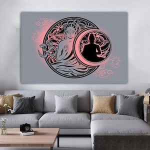 Buddha Canvas, Asian Wall Art, Buddha Wall Art, Meditation Canvas, Buddha Poster, Buddhist Print, Meditation Wall Art,