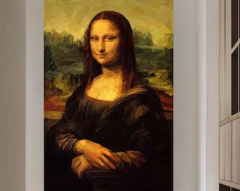 キャンバスに描かれたモナリザのカスタム油絵、有名なアーティスト