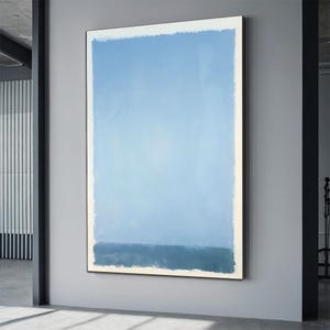 Mark Rothko blue  Canvas  Color Art Reproduction, Best Mark Rothko Reproduction, Abstract Canvas Wall Art, Modern Minimal Art