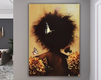 African Canvas Art, Ethnic Canvas, African Wall Art, South African Art, Large Canvas Print, African Dancer Art