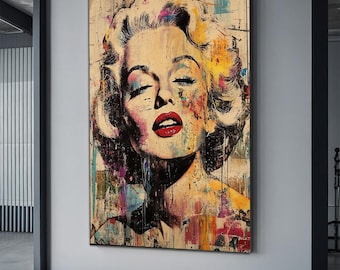 Marilyn Monroe Canvas Print, Marilyn Monroe Poster painting, Marilyn Monroe Wall Art, Monroe Print, Monron-e Wall Decor, Monroe Fashion Art