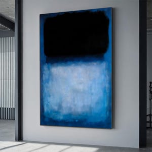 Mark Rothko blue  Canvas  Color Art Reproduction, Best Mark Rothko Reproduction, Abstract Canvas Wall Art, Modern Minimal Art, mark gifts