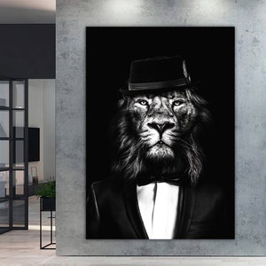 Lion Man  Canvas, Lion Wall Art, Lion Canvas, Lion Wall Decor, Animal Wall Art, Animal Canvas, Lion Photo, Lion Print,