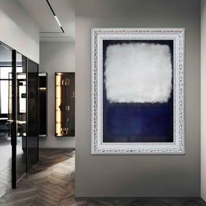 青と黒のマーク・ロスコのキャンバスウォールアート、モダン抽象キャンバスプリント、有名な複製キャンバス絵画