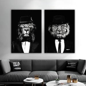 Lion Man Canvas, Lion Wall Art, Lion Canvas, Lion Wall Decor, Animal Wall Art, Animal Canvas, Lion Photo, Lion Print