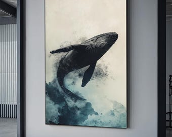 ジンベイザメ - ポスター、A5、A4、A3、海、海洋、海洋、クジラ、魚