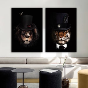 Lion Man Canvas, Lion Wall Art, Lion Canvas, Lion Wall Decor, Animal Wall Art, Animal Canvas, Lion Photo, Lion Print
