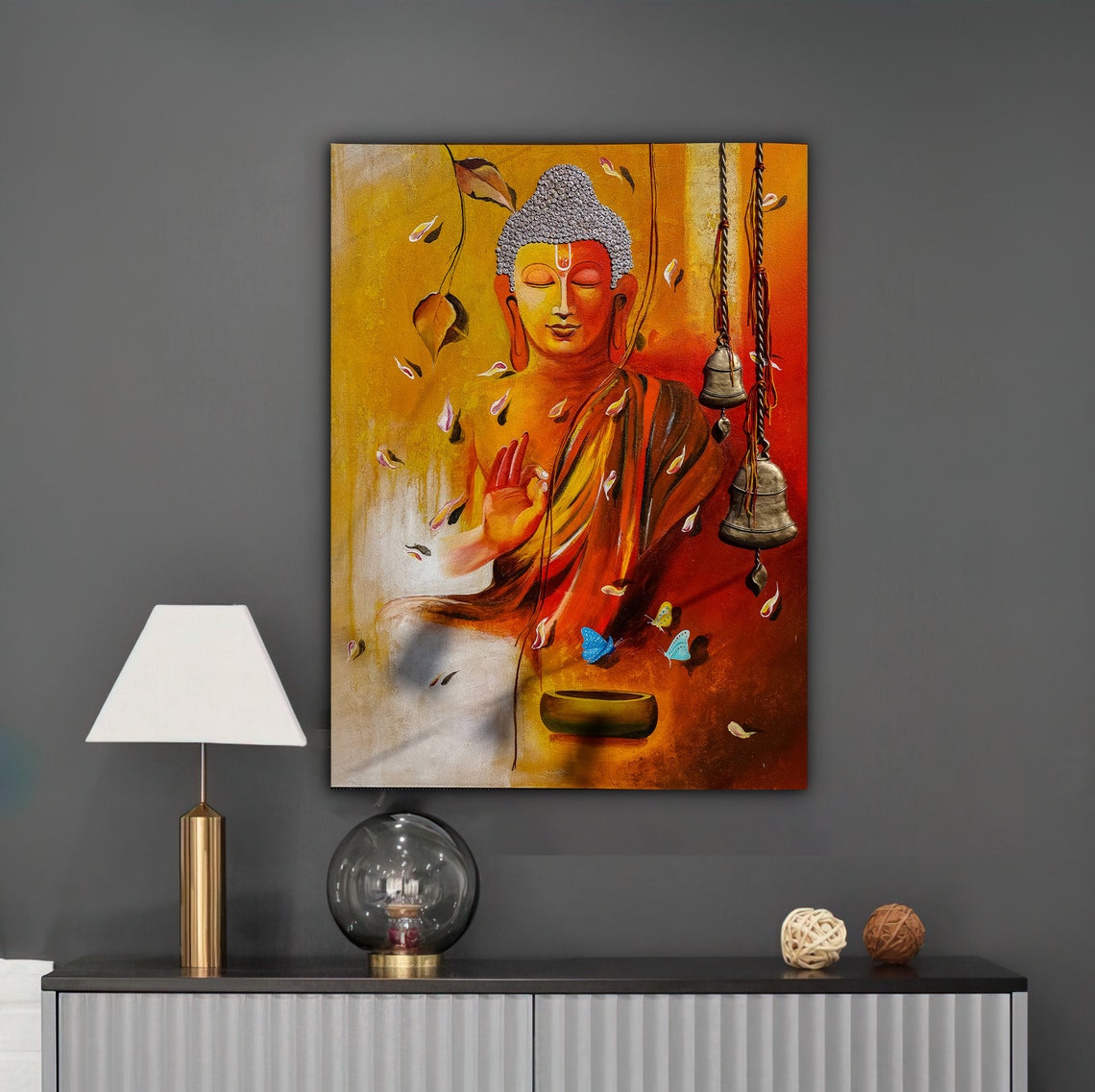 Buddha Canvas, Asian Wall Art, Buddha Wall Art, Meditation Canvas ...