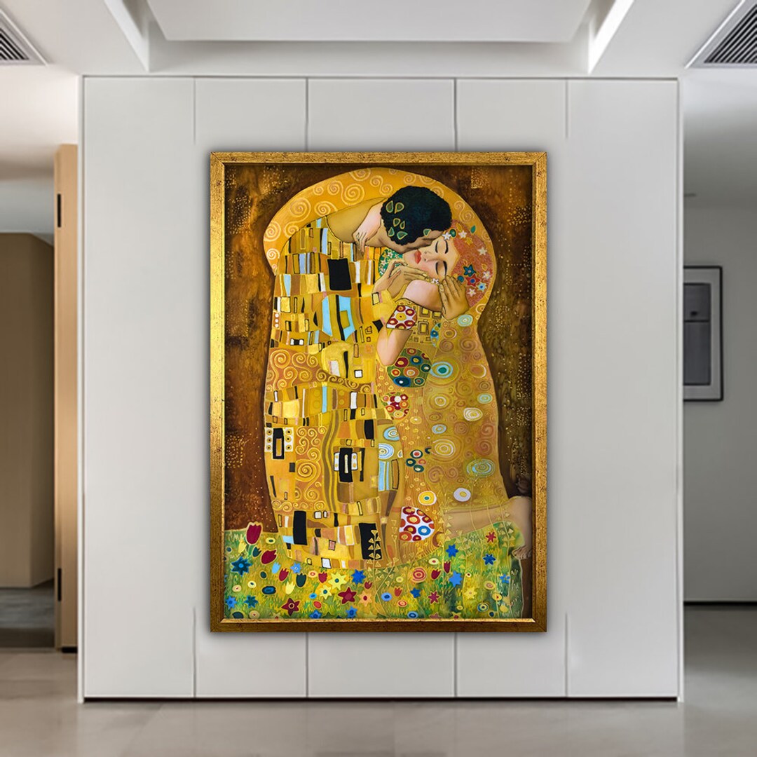 The Kiss Canvas, Gustav Klimt Canvas Art, Gustav Canvas Wall Art ...