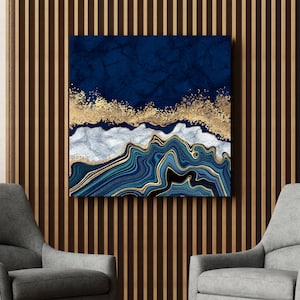 Abstract Canvas Decor, Modern Artwork, Marble Wall Art Canvas, Gold Canvas Print, Luxury Wall Decor, Abstract Canvas