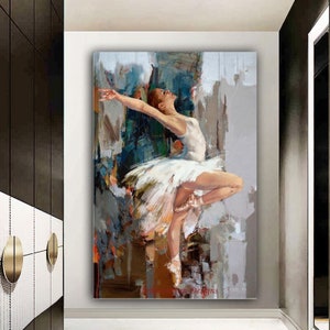 Tela ballerina, Decorazione camera ballerina, Decorazione camera ragazza, Pittura ballerina, Poster ballerina, decorazione murale ballerina ballerina,