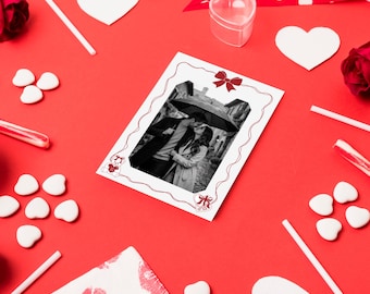 Cornice per foto con biglietto d'amore ritagliabile – Regalo per coppie – Download digitale istantaneo