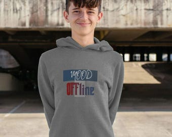 Mood Offline Hoodie | Kids Pullover Cotton Hoodie