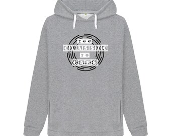 Too Classic | Women's White Cord Hoodie Organic Cotton | Vyrl Co.