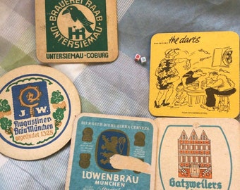 1 assortment of 50 vintage beermats from 1970's & 80's different breweries 