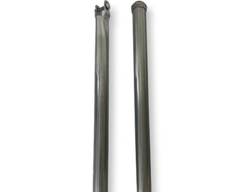 Extensión de cerca de 2' – Se adapta a postes de 1-5/8" de diámetro exterior y rieles de 1-3/8" – Galvanizada - Paquete de 2