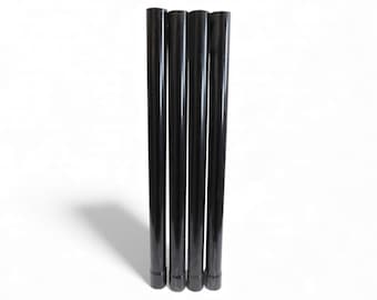 Extend-A-Fence - Extensor de poste de 30 cm de largo - Negro - Para postes de 4,8 cm - Paquete de 4