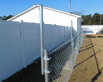 Extensión de tubo Extend-A-Post de 1-5/8" de diámetro exterior y 2' de largo - Se fija a poste de 2-1/2" - Vertical - Paquete de 2