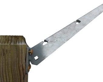 Extensiones de alambre de púas para cercas de PVC o madera (montaje plano o en superficie) - Paquete de 10