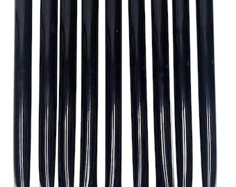 Extensión de poste negra de 1-5/8" de Extend-A-Post para cerca de alambre de cadena negra - Juego de 9