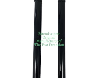 Extensor de cerca Extend-A-Fence de 2-1/2" - Negro - Eslabón de cadena - Eleva la cerca 2'