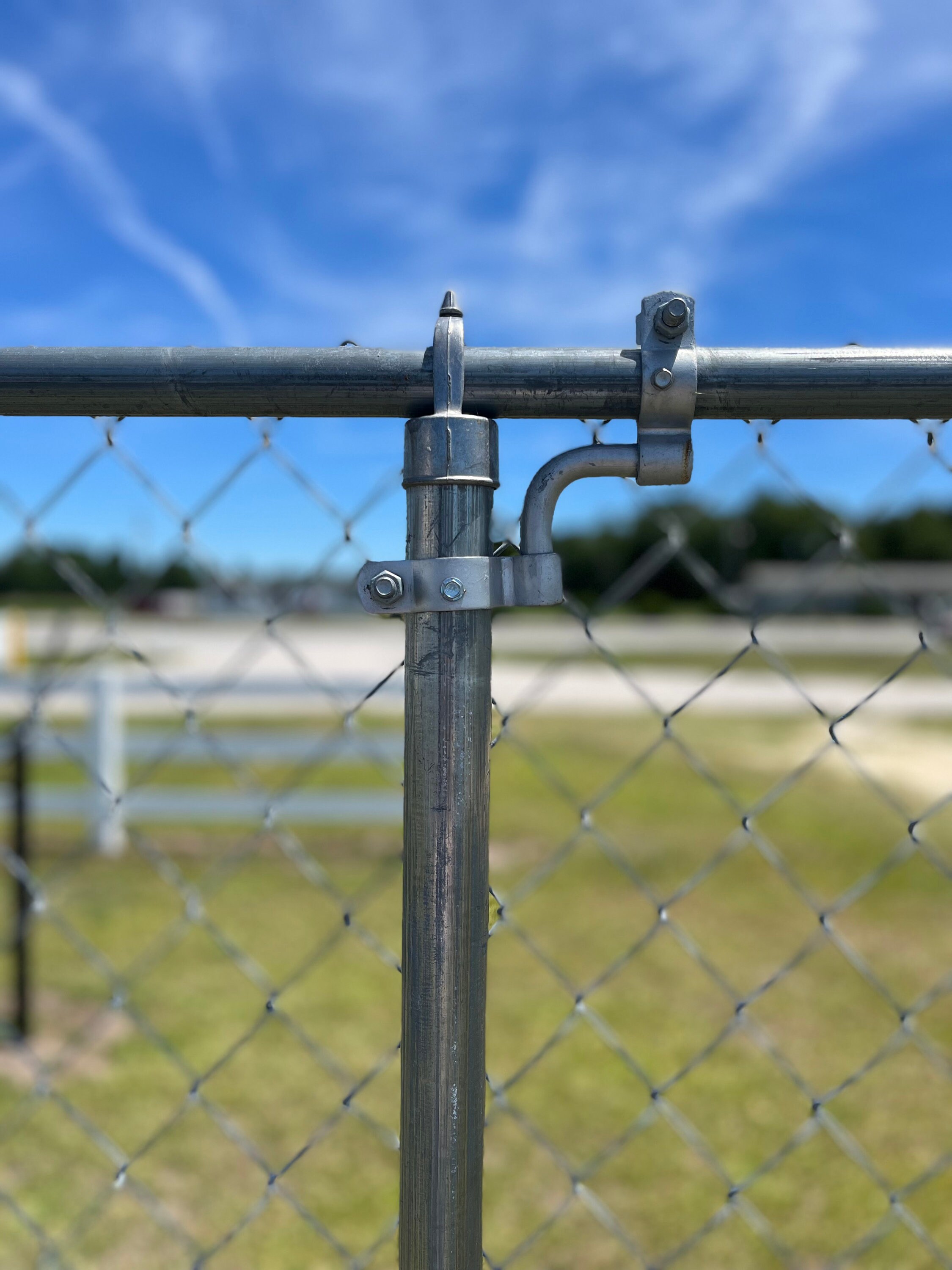 Barbed Wire Extension Arm For Chain Link Fence - Fits 1 5/8" Top Rail