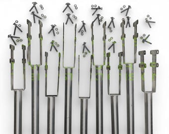 Tubo de 1-5/8" de diámetro exterior x 4' - Extensión vertical para poste sobre el bucle - Paquete de 9 - Cerca para ciervos