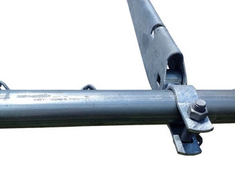 Extensiones de alambre de púas soldadas Extend-a-post – Bisagra de 1-3/8" para riel superior – Fabricadas en EE. UU. – Paquete de 9