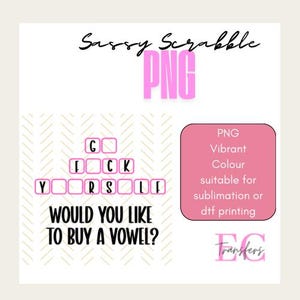 Sarcastische scrabble, png-bestand: grappig shirtontwerp voor volwassenen (digitale download)