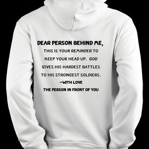 Dear Person Behind Me