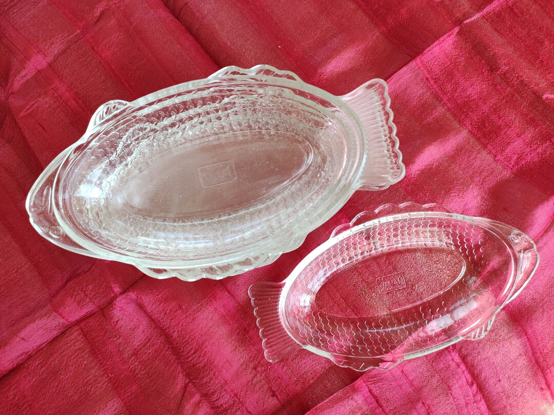 Vintage Glasbake Fish Dish J2145 Set of 8 Etsy