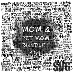 Mom Mother SVG MEGA bundle, Digital PDF Instant Download, Cricut Cut Files, High Quality Vector, For Custom Shirt, Projects