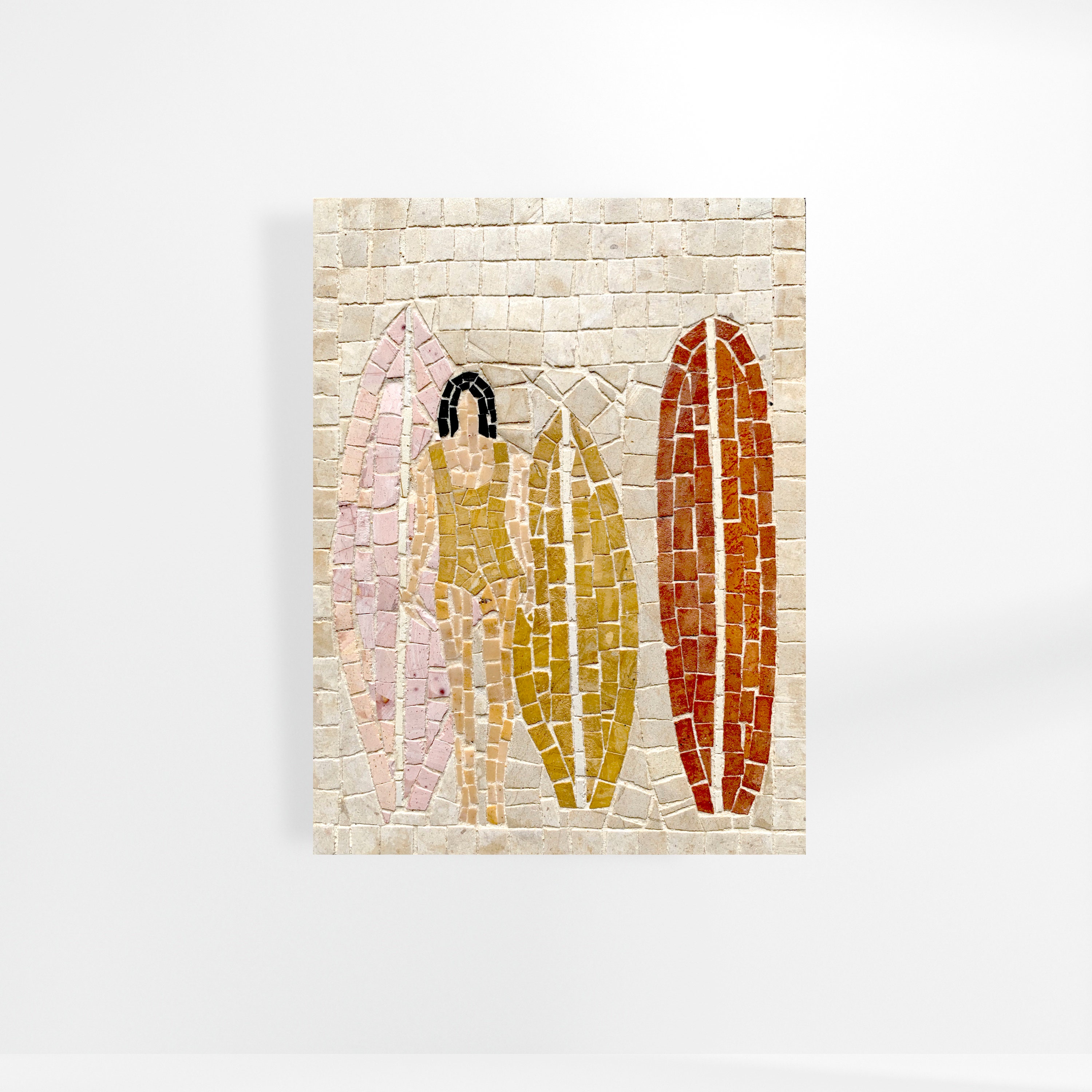 Tableau en Mosaïque Femme Surf