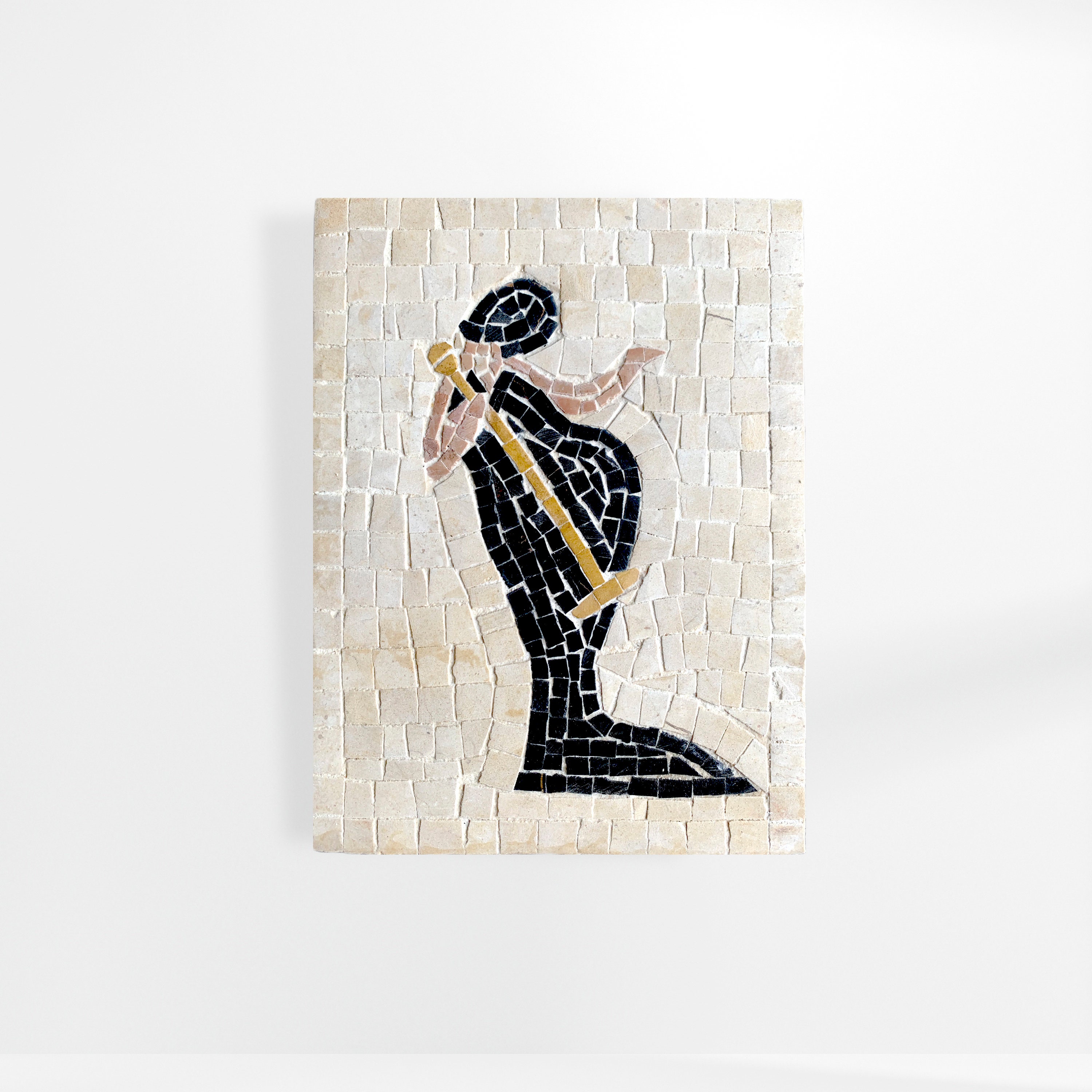 Tableau en Mosaïque Chanteuse Musicienne