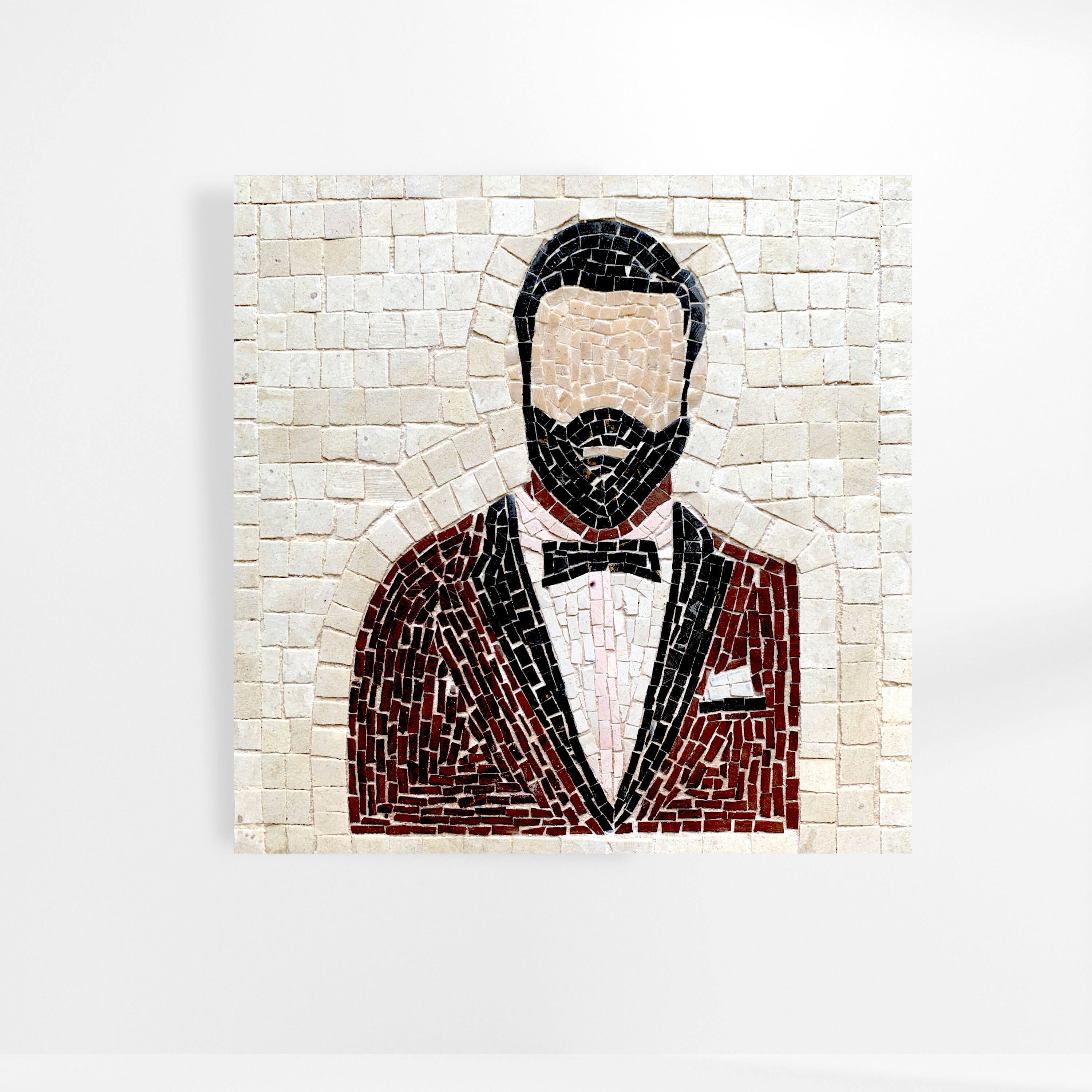 Tableau en Mosaïque Man in Red