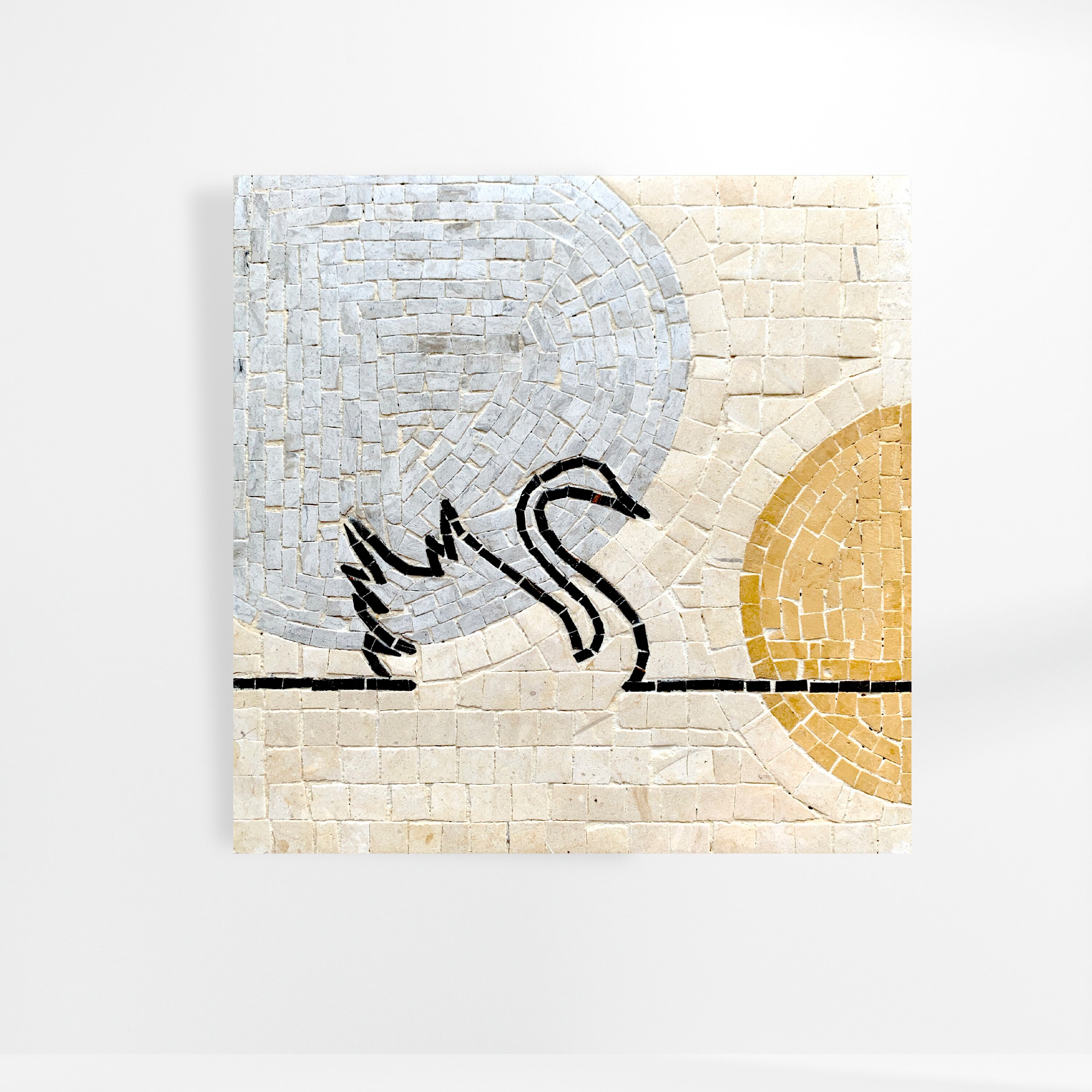 Tableau en Mosaïque Swan