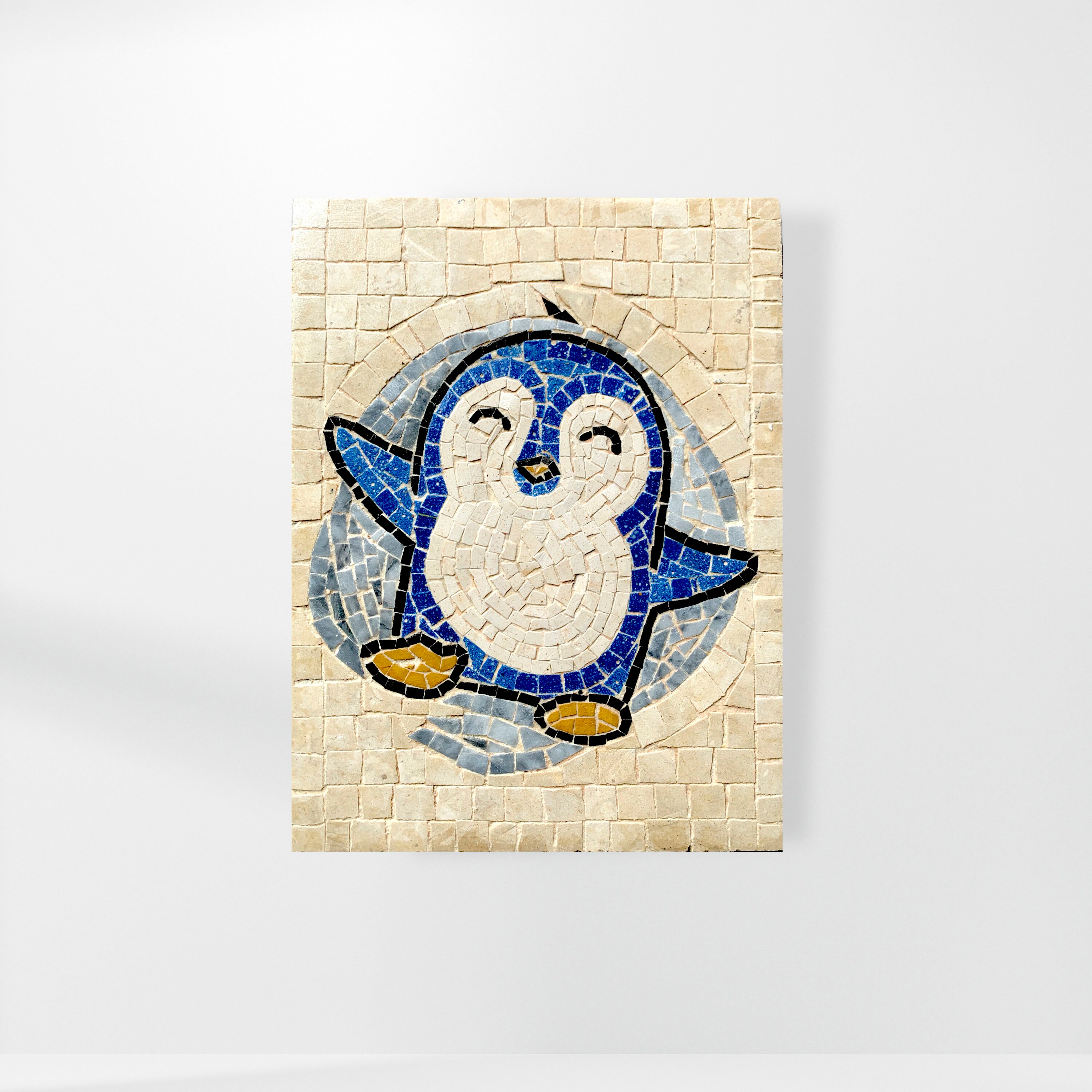 Tableau en Mosaïque Pingouin Enfant