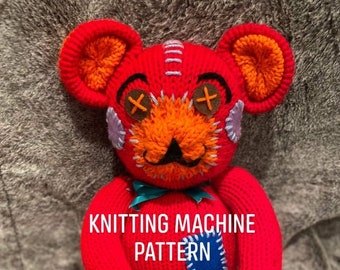 Rond Breipatroon PATROON Gebreide teddybeer
