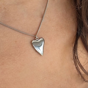 Love Heart - Minimalist Polished Heart Pendant