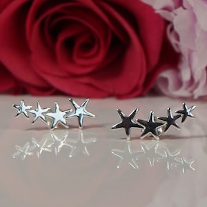 4Star - Ohrstecker aus Sterlingsilber mit 4 Kletterern