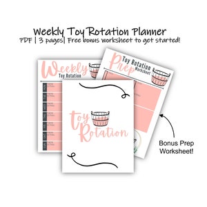 Weekly Toy Rotation Printable Planner With Bonus Prep - Etsy