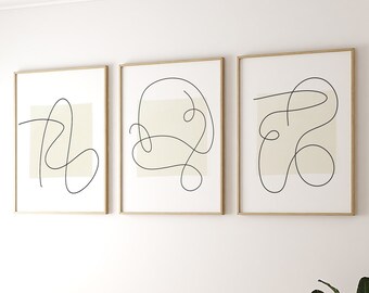 Printable Abstract Wall Art, Modern Minimalist Digital Art Print ...