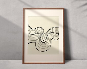 Printable Abstract Wall Art, Modern Minimalist Digital Art Print ...